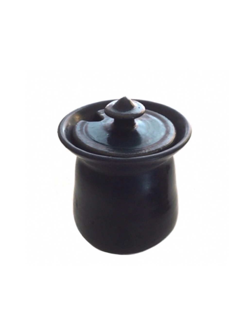 Handmade Ceramic Condiment or Jam Jar with Lid